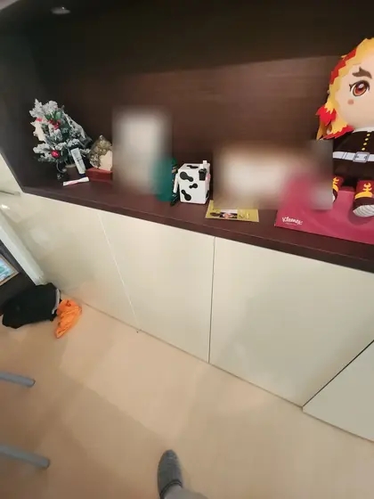 싱크대 원터치 교체 — 가지런히 닫힌 수납장 문짝